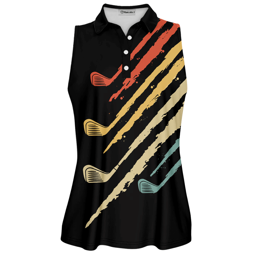 Some Grandmas Knit Real Grandmas Play Golf Vintage Sleeveless Polo Shirt Sleeveless Zipper Polo Shirt Short Sleeve Long Sleeve Polo Shirt