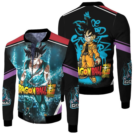 Son Goku Super Saiyan Dragonball Super Fleece Bomber Jacket