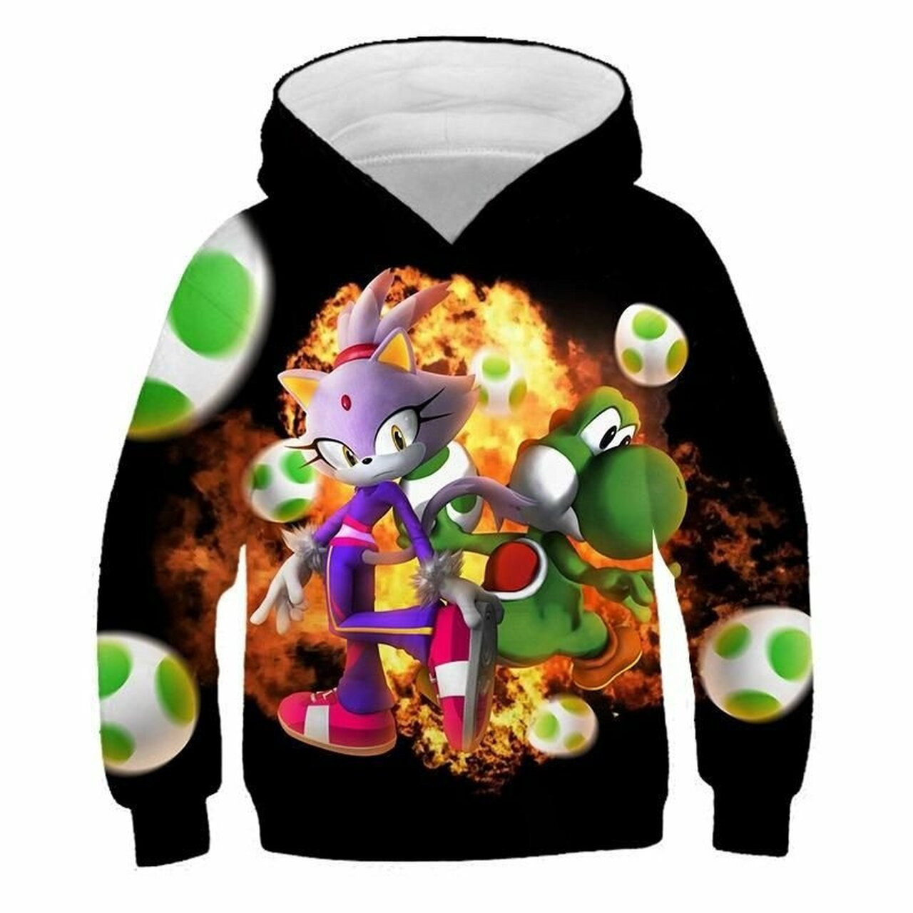 Sonic The Hedgehog 3d All Over Print Hoodie