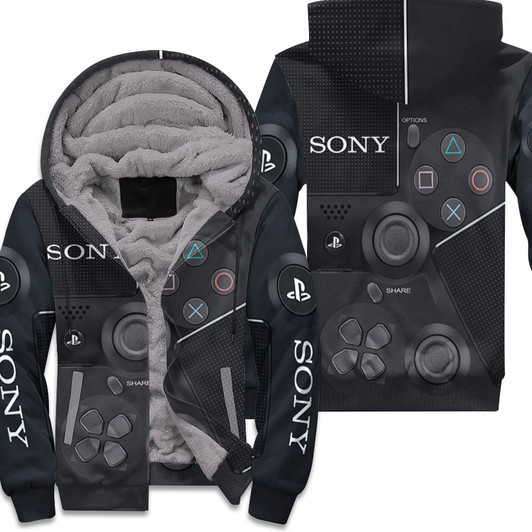 Sony Playstation Controller 3D Fleece Hoodie