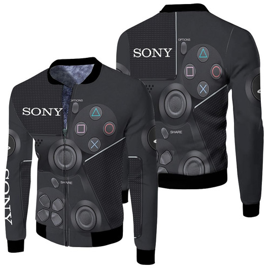 Sony Playstation Controller Fleece Bomber Jacket