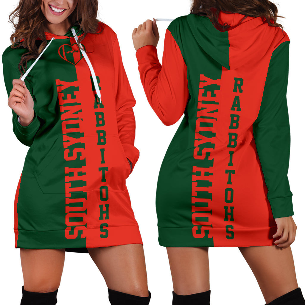 South Sydney Rugby Hoodie Dress 3d All Over Print For Women Hoodie