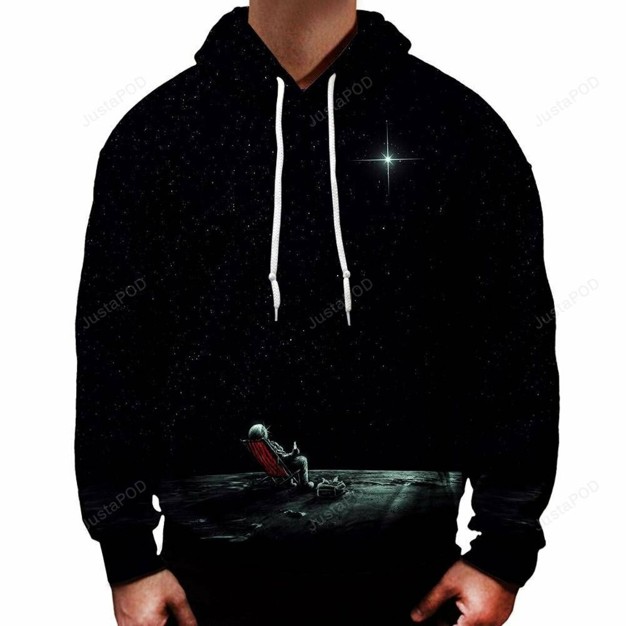 Space Chill 3d All Over Printed Hoodie