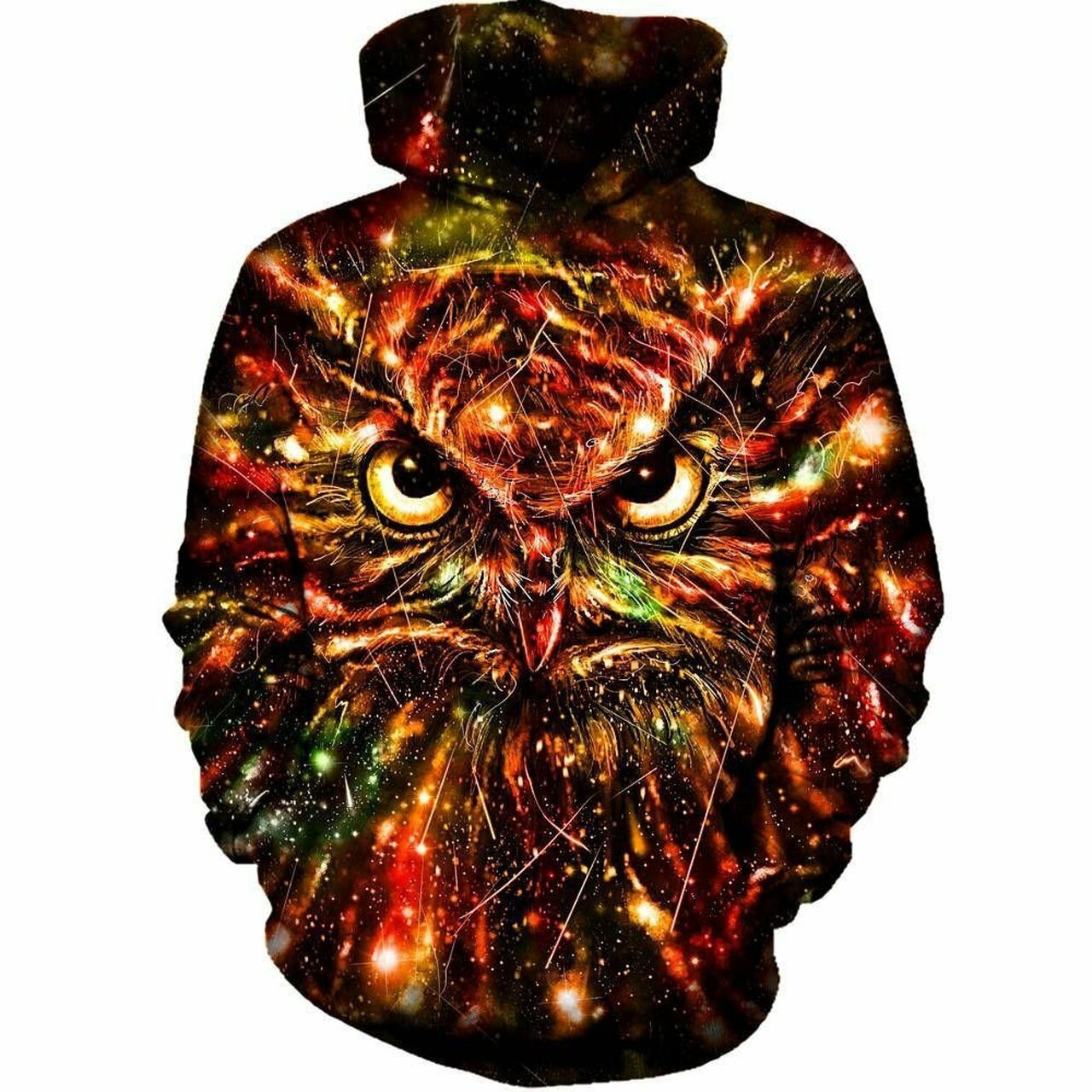 Space Owl 3d All Over Printed Hoodie