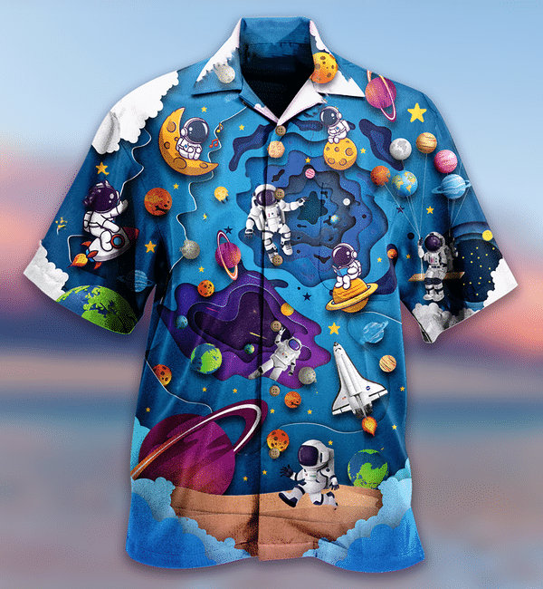 Spaceship Fly To Galaxy Limited Edition - Hawaiian Shirt Hawaiian Shirt For Men