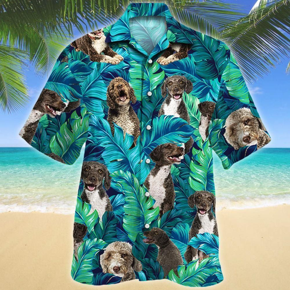 Spanish Water Dog Lovers Aloha Hawaiian Shirt Colorful Short Sleeve Summer Beach Casual Shirt For Men And Women