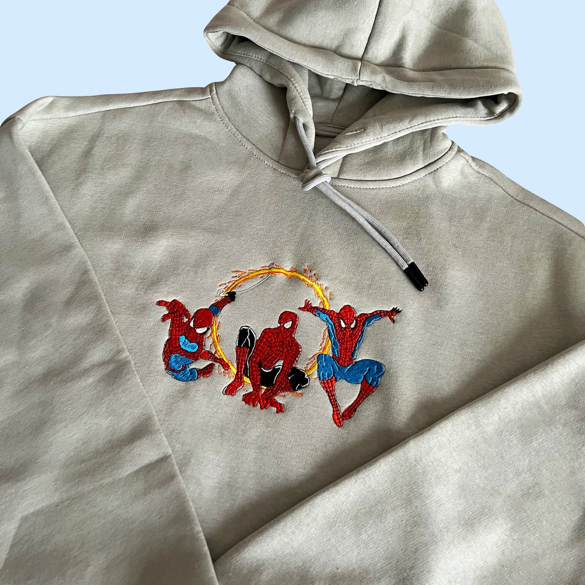 Spiderman Embroidered Hoodie Spiderman Embroidered Sweatshirt Spiderman Embroidery Spiderman Hoodies Peter Parker Sweatshirt