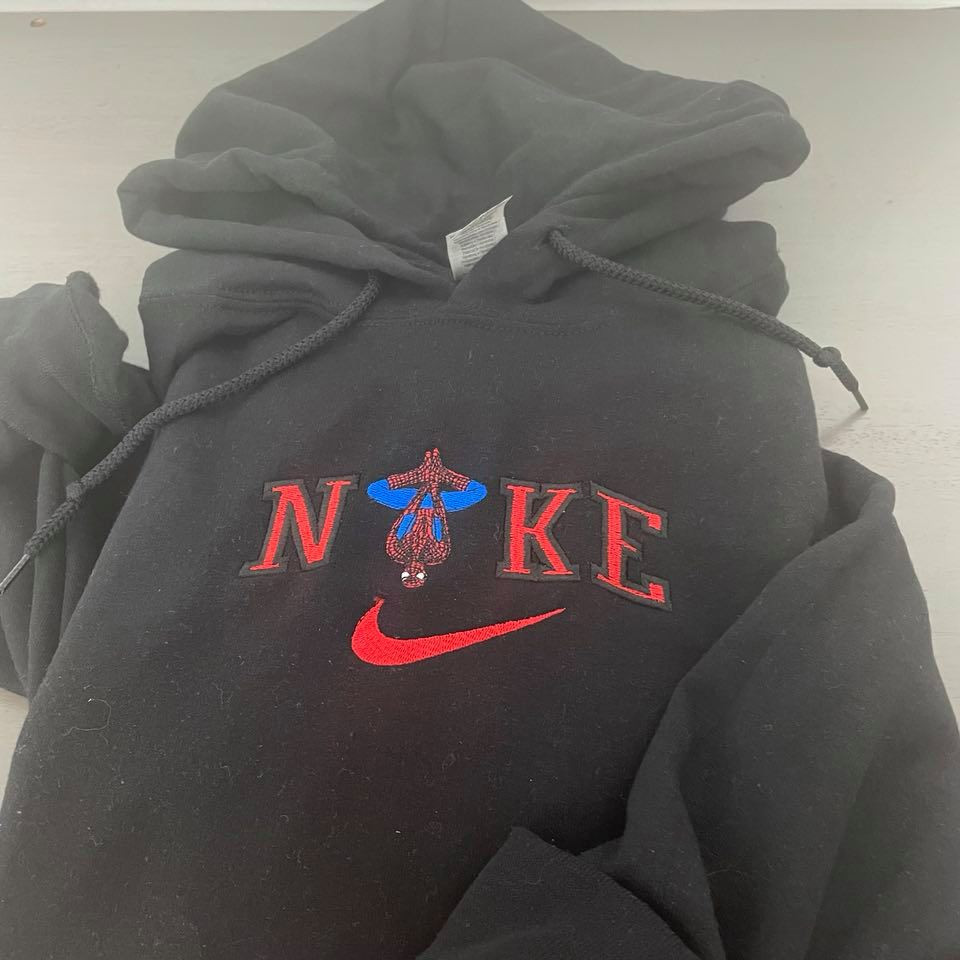 Spiderman Embroidered Hoodie