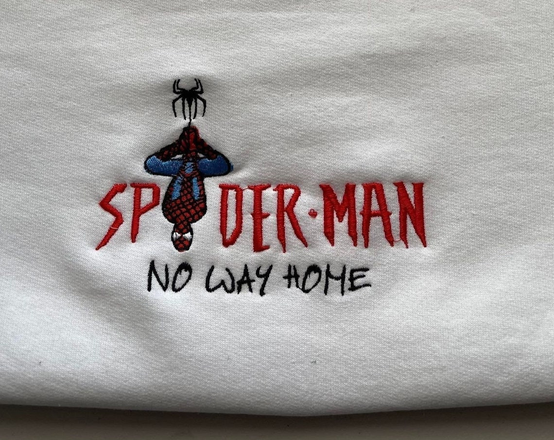 Spiderman No Way Home Embroidered Crewneck