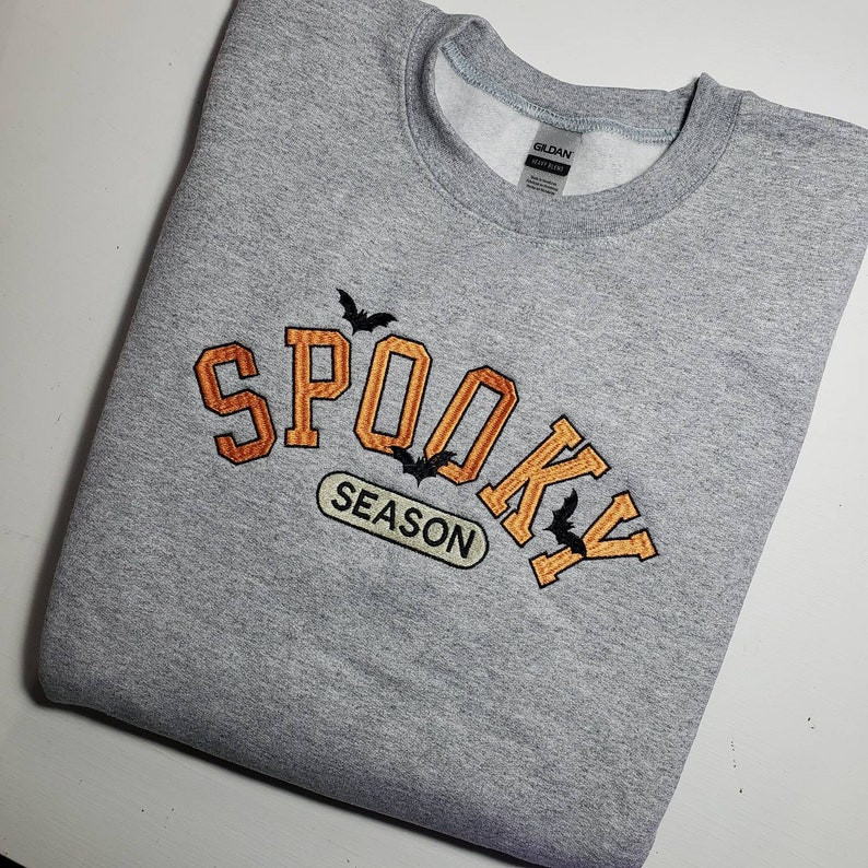 Spooky Season Embroidered Sweatshirt