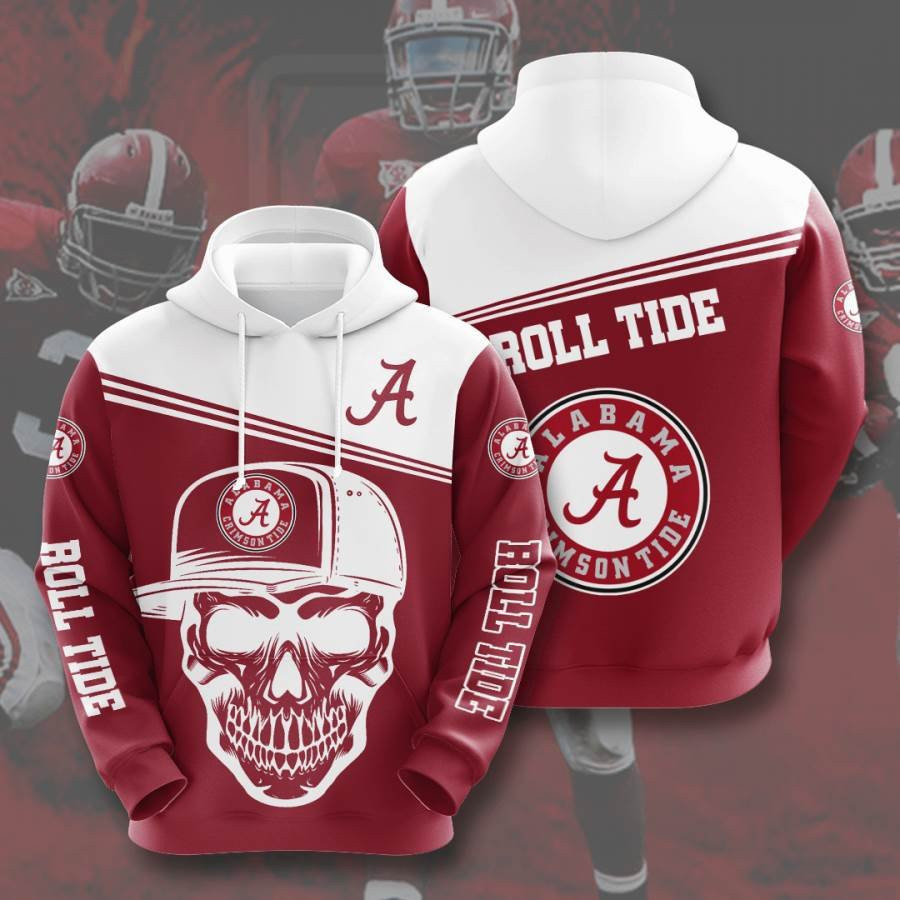 Sports American Football Ncaaf Alabama Crimson Tide Usa 360 Hoodie 3D