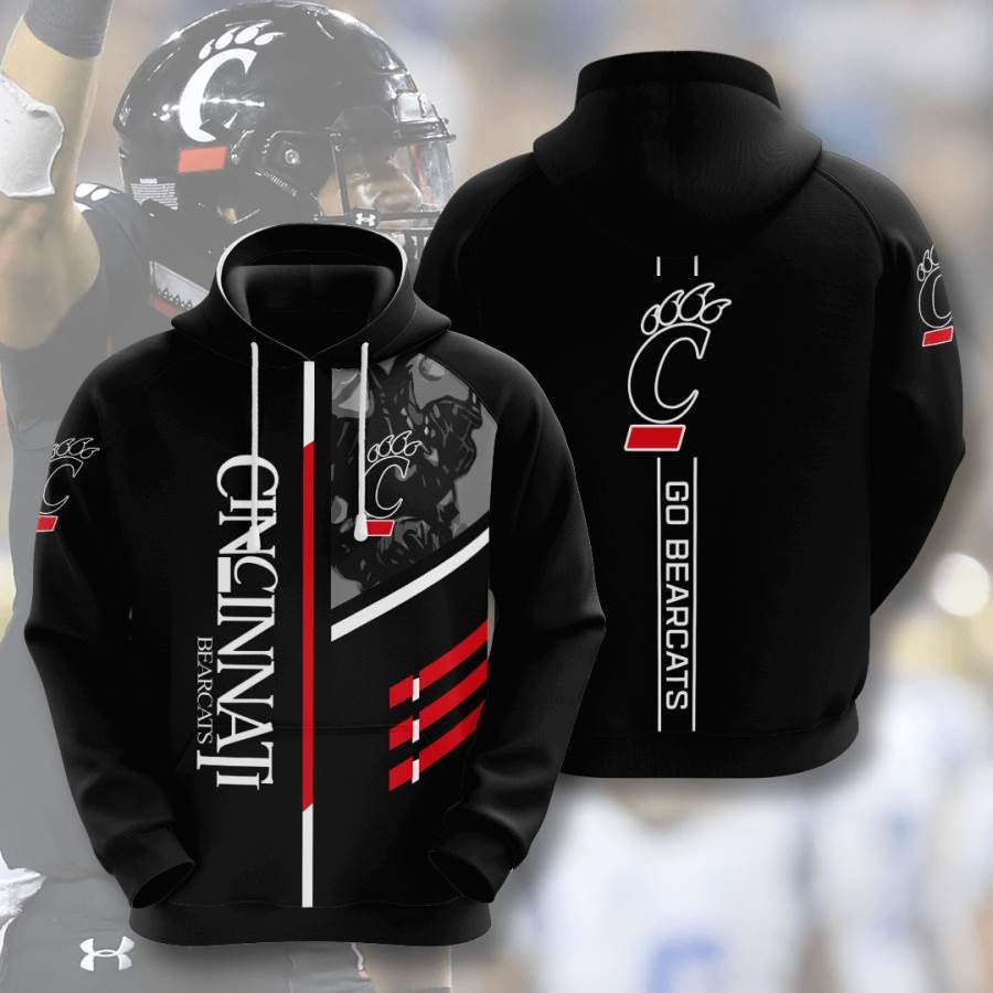 Sports American Football Ncaaf Cincinnati Bearcats Usa 105 Hoodie 3D