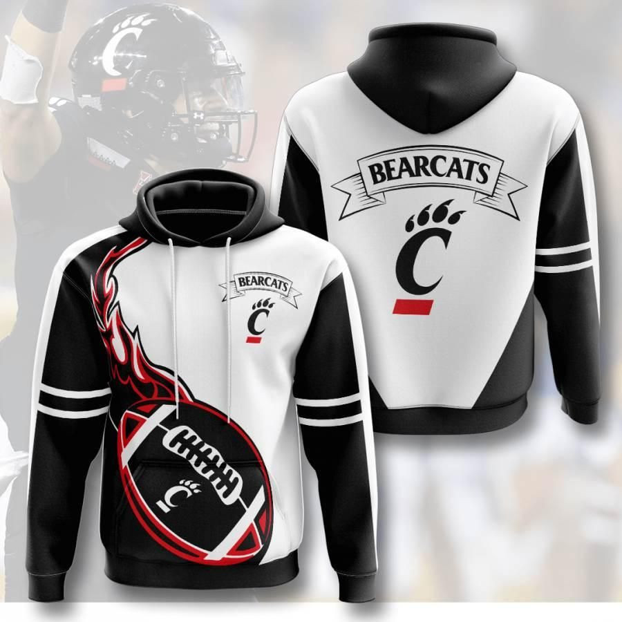 Sports American Football Ncaaf Cincinnati Bearcats Usa 431 Hoodie 3D Size S to 5XL