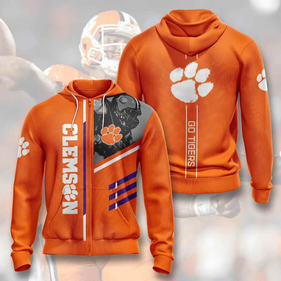 Sports American Football Ncaaf Clemson Tigers Usa 112 Hoodie 3D