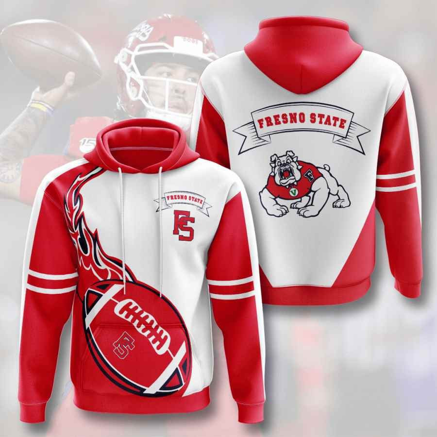 Sports American Football Ncaaf Fresno State Bulldogs Usa 492 Hoodie 3D