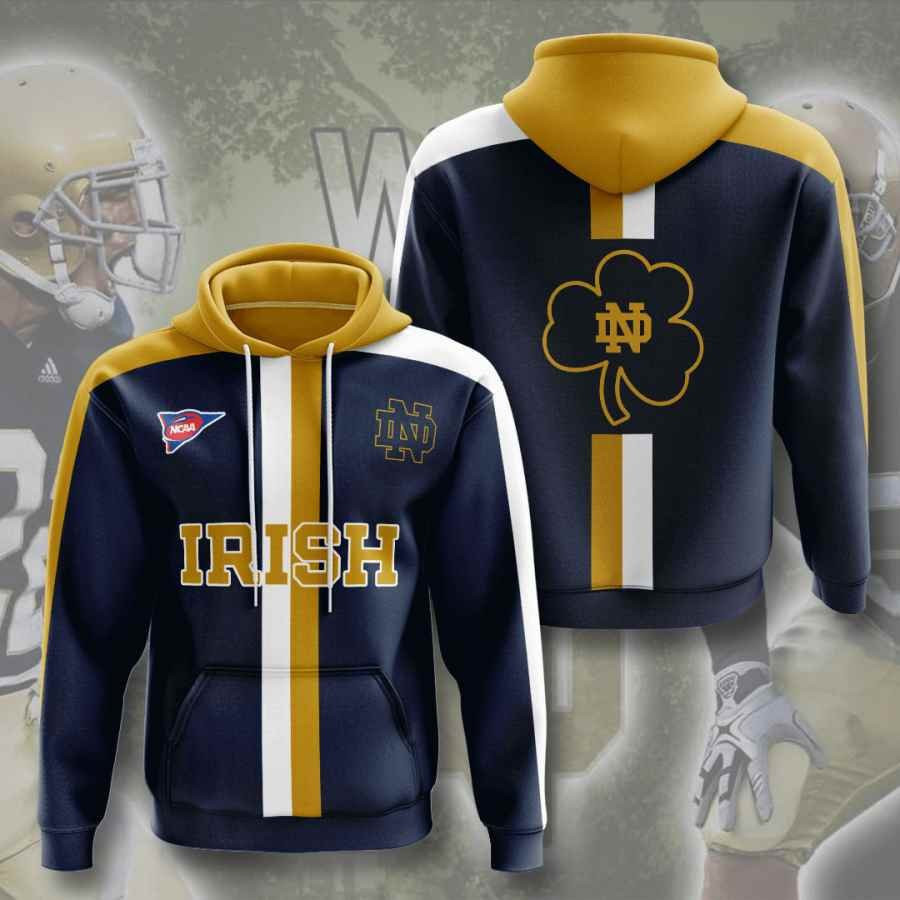 Sports American Football Ncaaf Notre Dame Fighting Irish Usa 264 Hoodie 3D