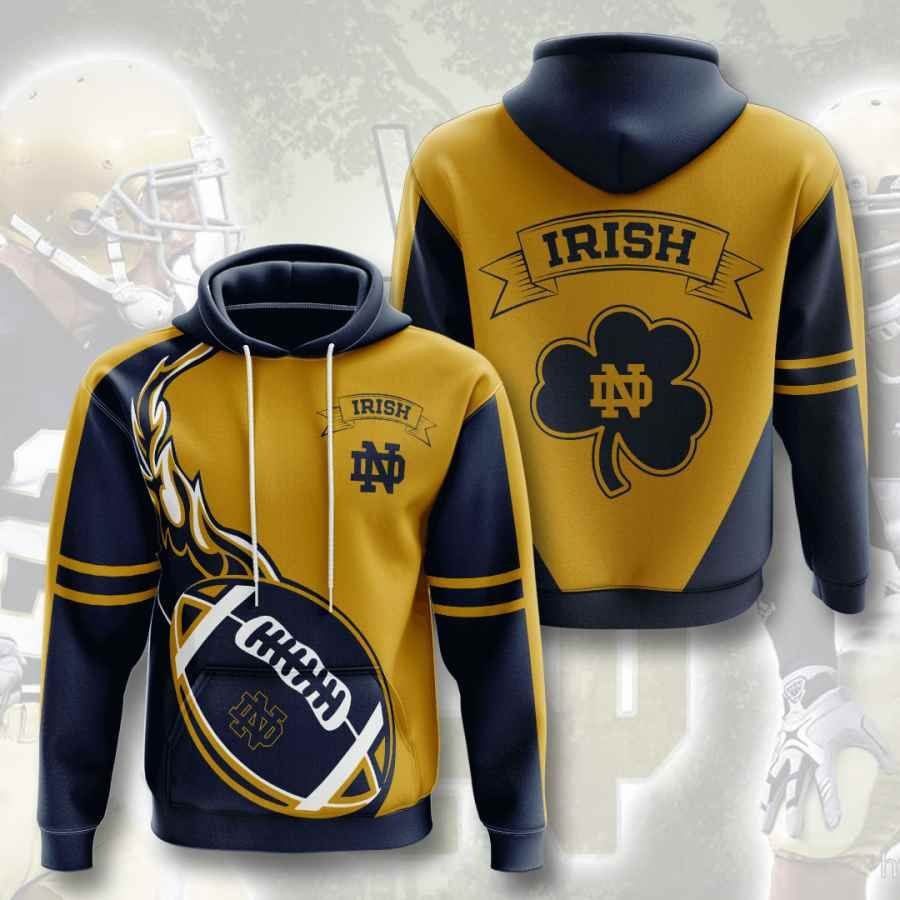 Sports American Football Ncaaf Notre Dame Fighting Irish Usa 595 Hoodie 3D