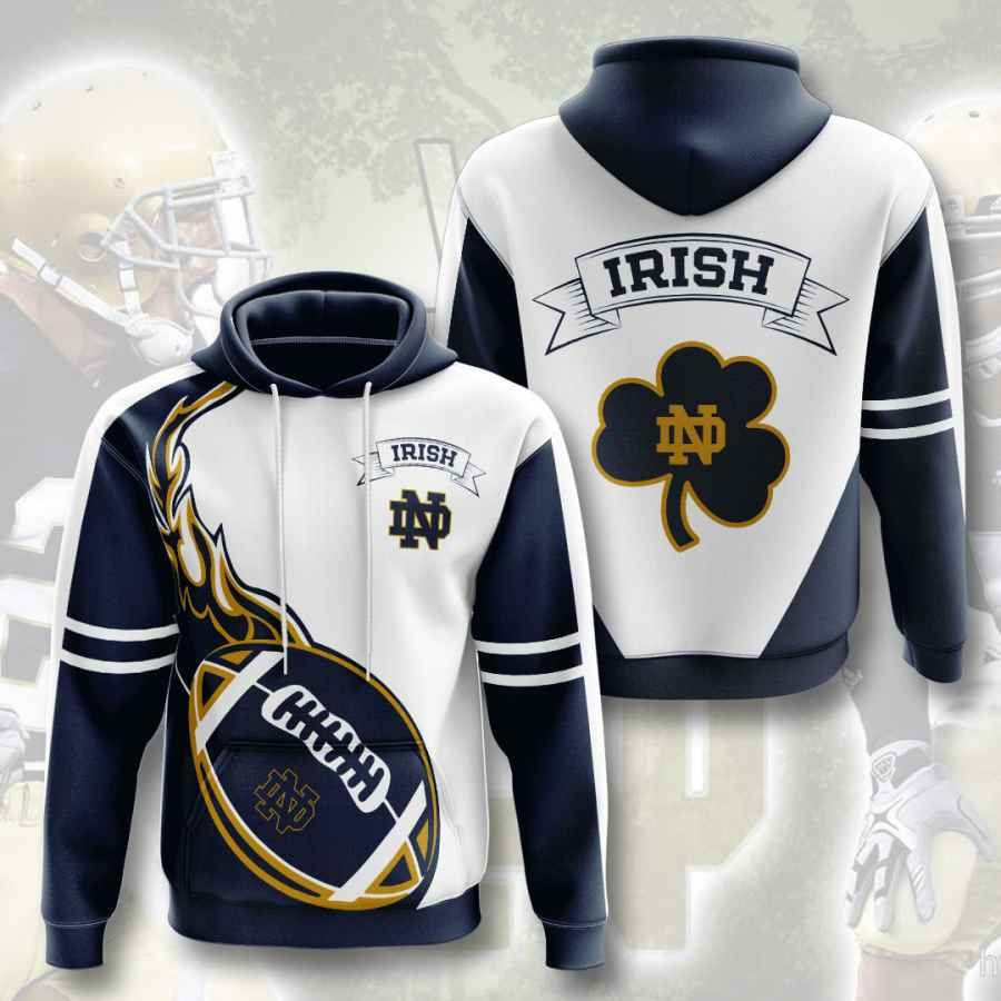 Sports American Football Ncaaf Notre Dame Fighting Irish Usa 596 Hoodie 3D