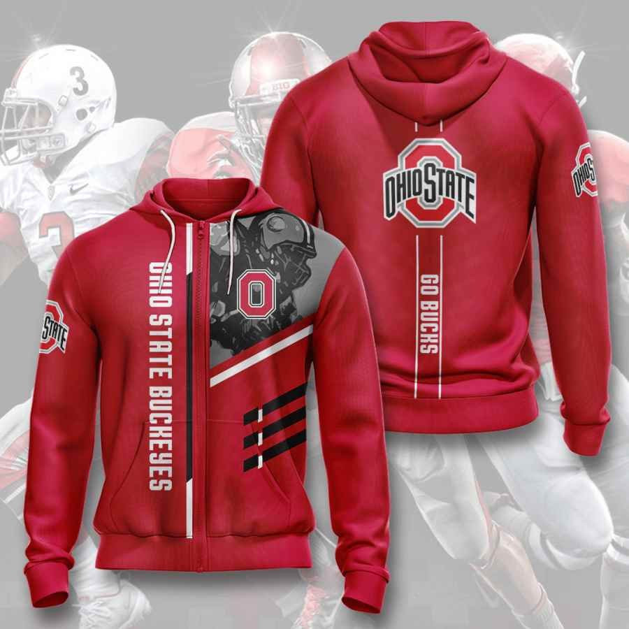 Sports American Football Ncaaf Ohio State Buckeyes Usa 272 Hoodie 3D