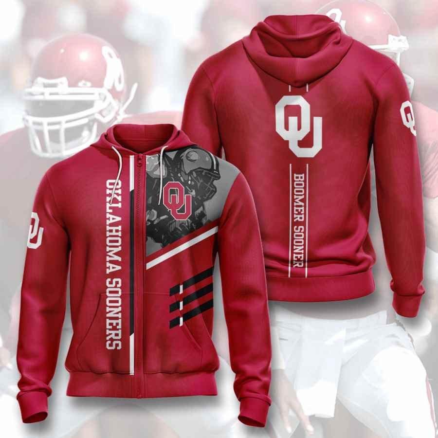 Sports American Football Ncaaf Oklahoma Sooners Usa 275 Hoodie 3D