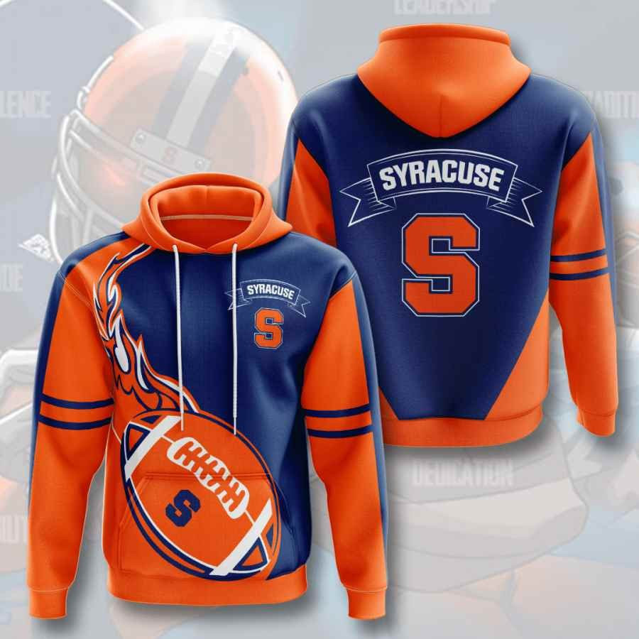 Sports American Football Ncaaf Syracuse Orange Usa 664 Hoodie 3D