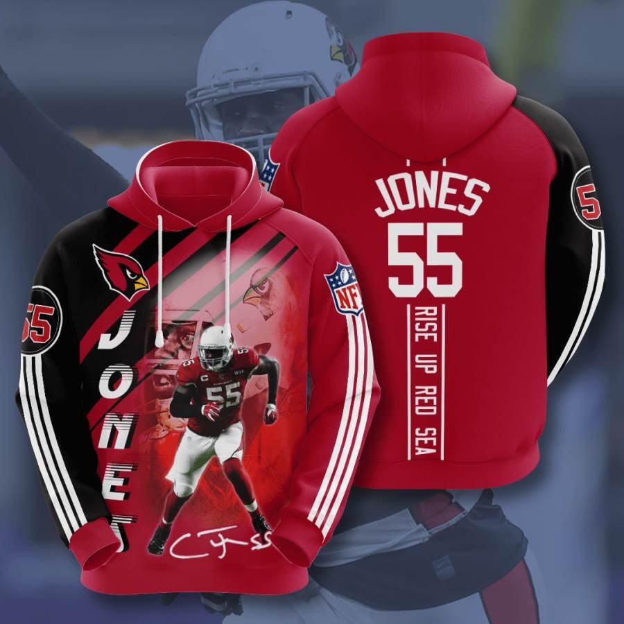 Sports American Football Nfl Arizona Cardinals Chandler Jones Usa 938 Hoodie 3D