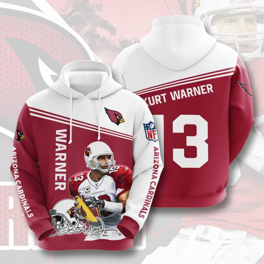 Sports American Football Nfl Arizona Cardinals Kurt Warner Usa 368 Hoodie 3D