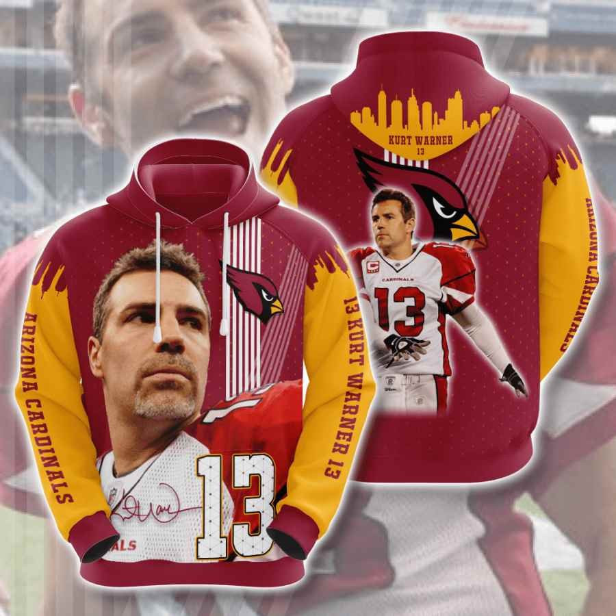 Sports American Football Nfl Arizona Cardinals Kurt Warner Usa 940 Hoodie 3D