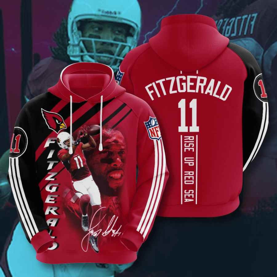 Sports American Football Nfl Arizona Cardinals Larry Fitzgerald Usa 943 Hoodie 3D