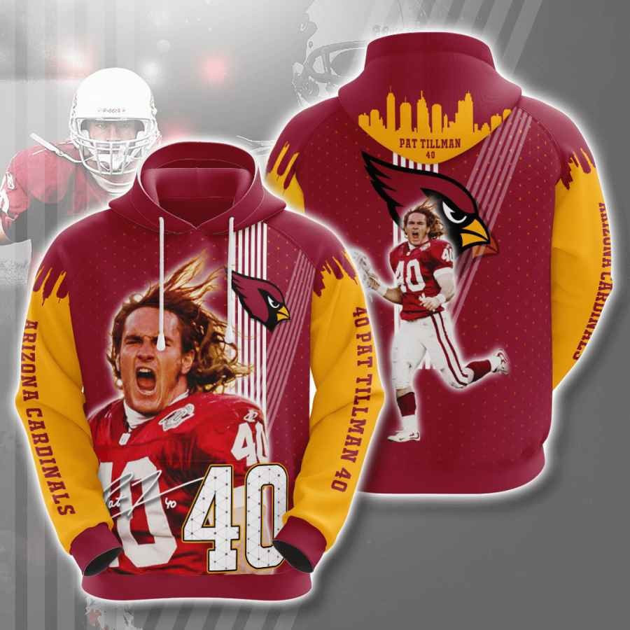 Sports American Football Nfl Arizona Cardinals Pat Tillman Usa 945 Hoodie 3D