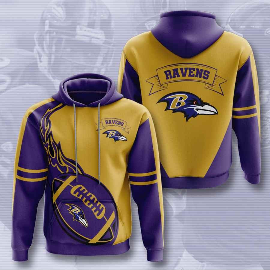 Sports American Football Nfl Baltimore Ravens Usa 396 Hoodie 3D