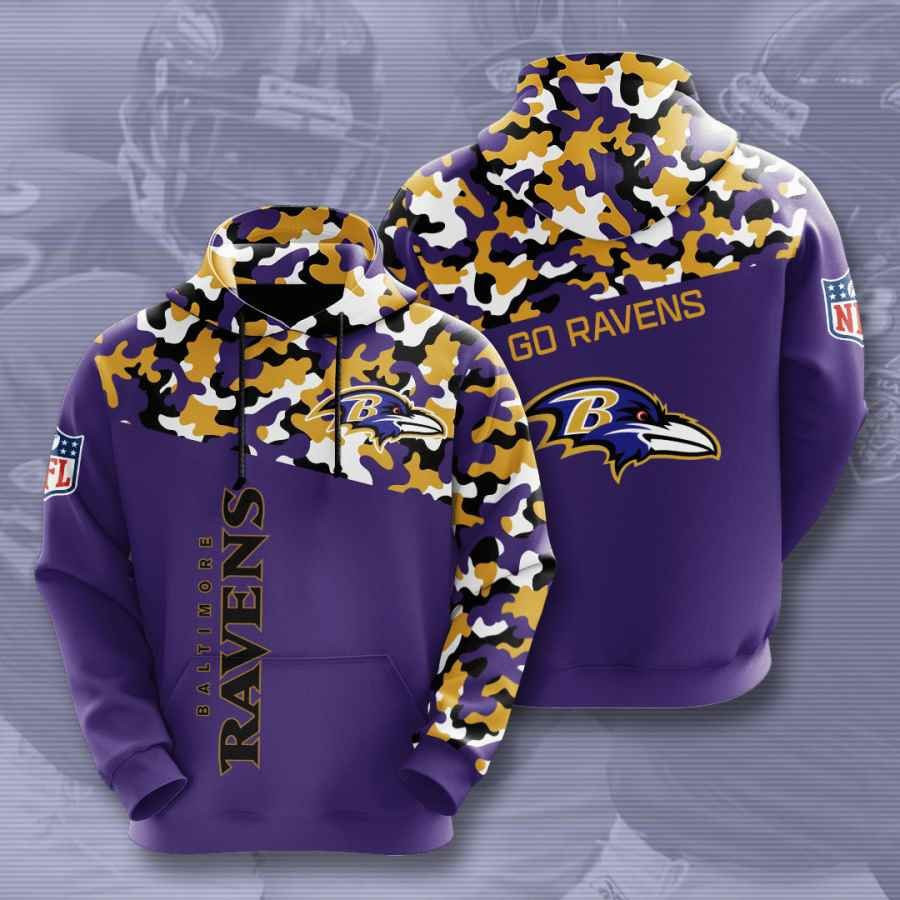 Sports American Football Nfl Baltimore Ravens Usa 88 Hoodie 3D