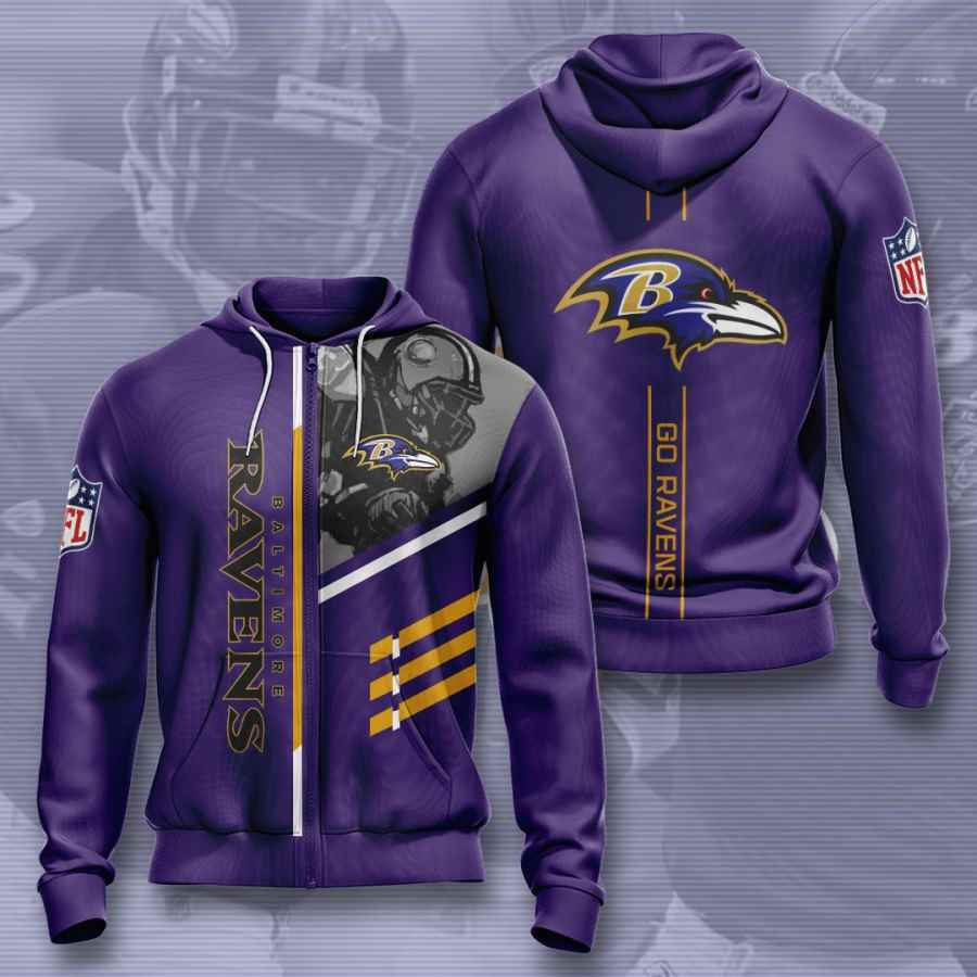 Sports American Football Nfl Baltimore Ravens Usa 89 Hoodie 3D