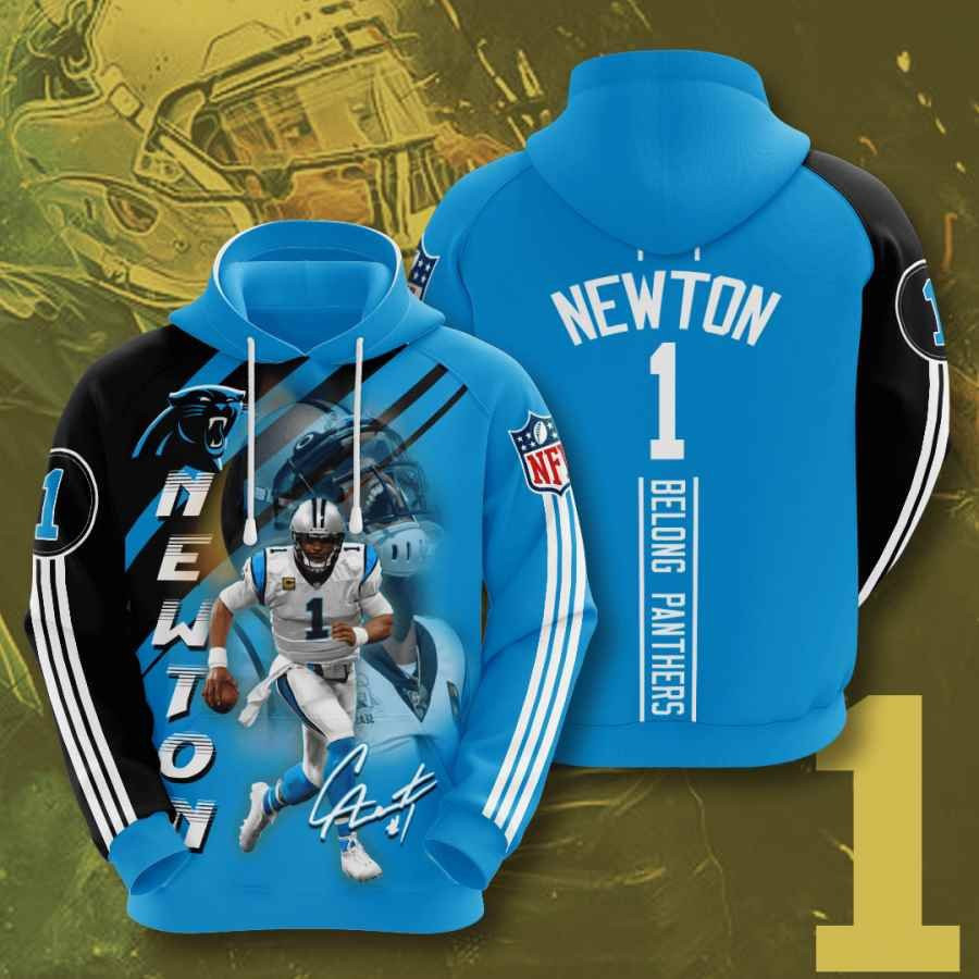 Sports American Football Nfl Carolina Panthers Cam Newton Usa 967 Hoodie 3D