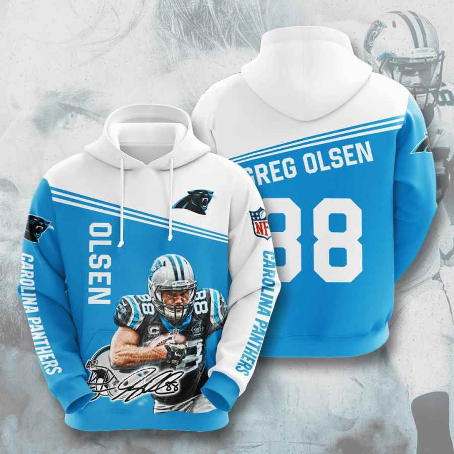 Sports American Football Nfl Carolina Panthers Greg Olsen Usa 424 Hoodie 3D