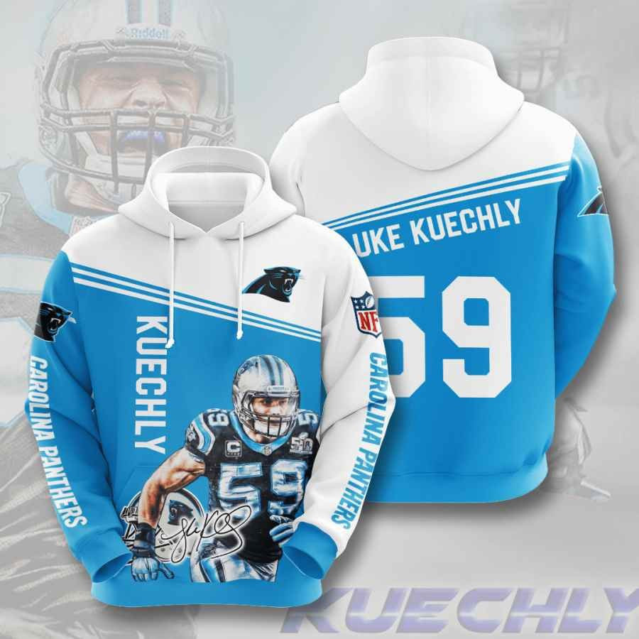 Sports American Football Nfl Carolina Panthers Luke Kuechly Usa 426 Hoodie 3D