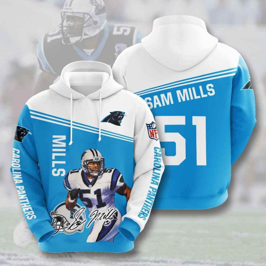 Sports American Football Nfl Carolina Panthers Sam Mills Usa 427 Hoodie 3D