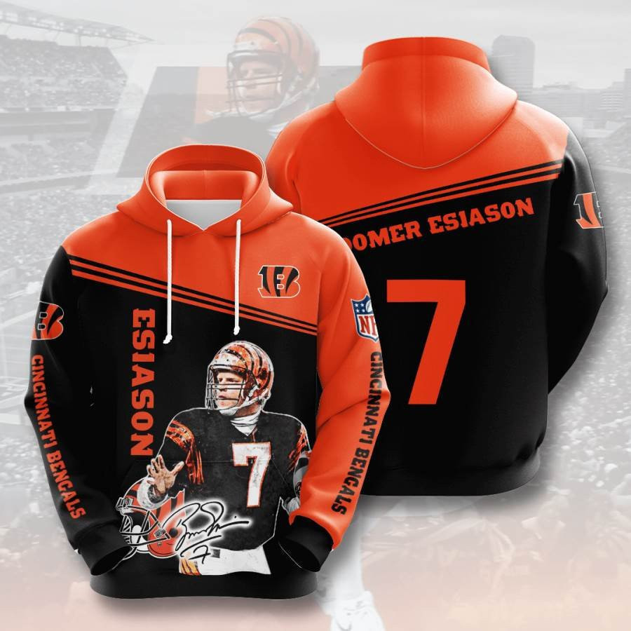 Sports American Football Nfl Cincinnati Bengals Boomer Esiason Usa 433 Hoodie 3D