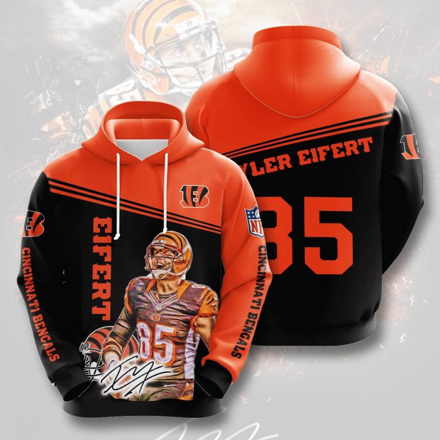 Sports American Football Nfl Cincinnati Bengals Tyler Eifert Usa 437 Hoodie 3D