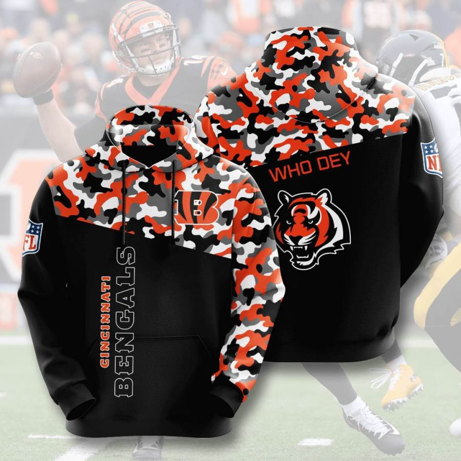 Sports American Football Nfl Cincinnati Bengals Usa 107 Hoodie 3D