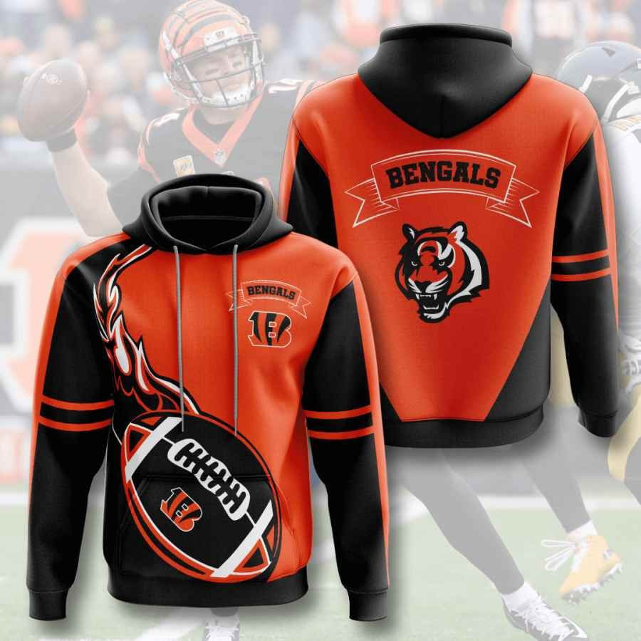 Sports American Football Nfl Cincinnati Bengals Usa 434 Hoodie 3D