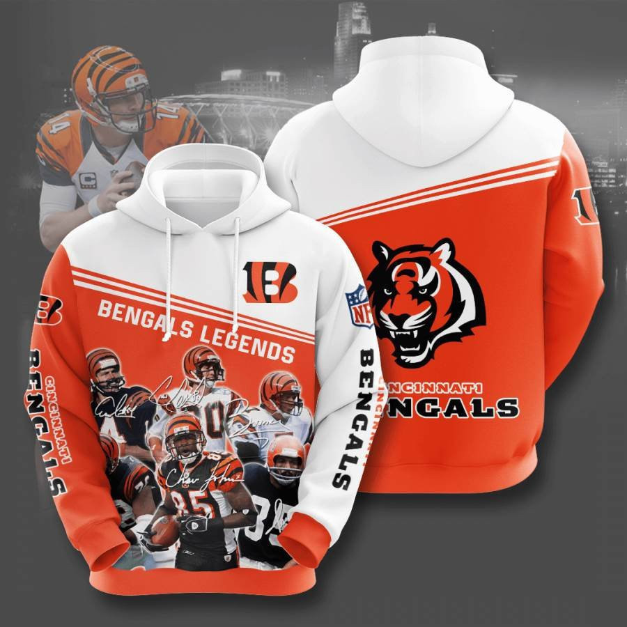 Sports American Football Nfl Cincinnati Bengals Usa 709 Hoodie 3D