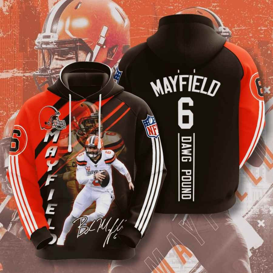Sports American Football Nfl Cleveland Browns Baker Mayfield Usa 981 Hoodie 3D