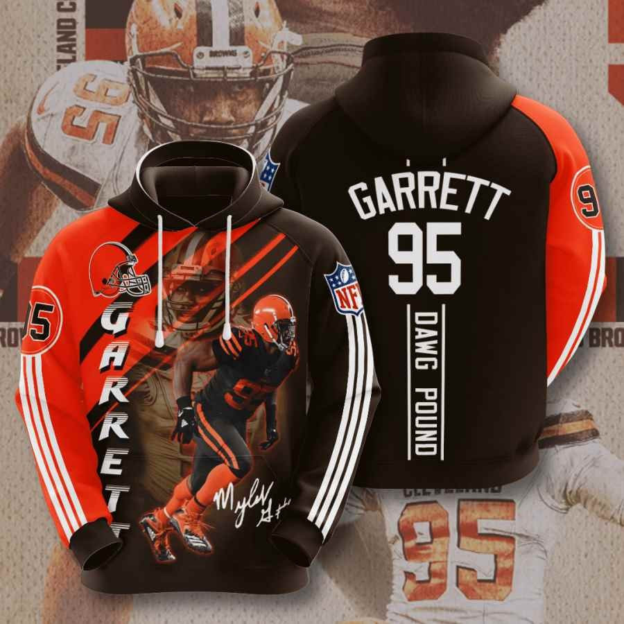 Sports American Football Nfl Cleveland Browns Myles Garrett Usa 983 Hoodie 3D