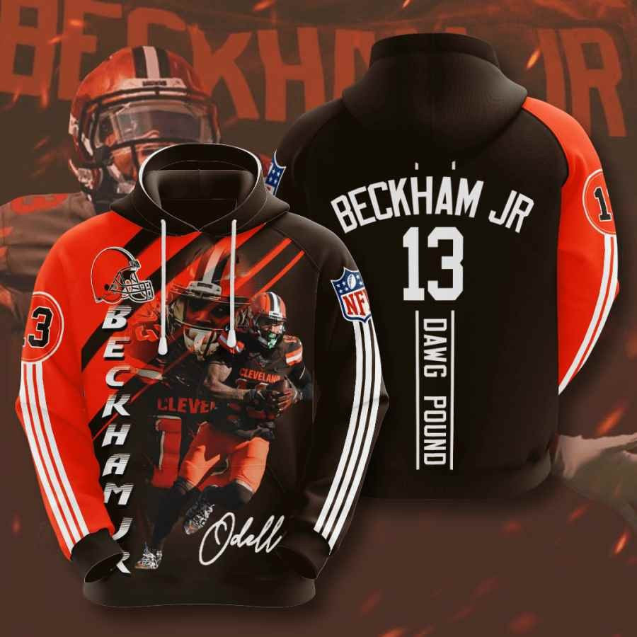 Sports American Football Nfl Cleveland Browns Odell Beckham Jr Usa 985 Hoodie 3D