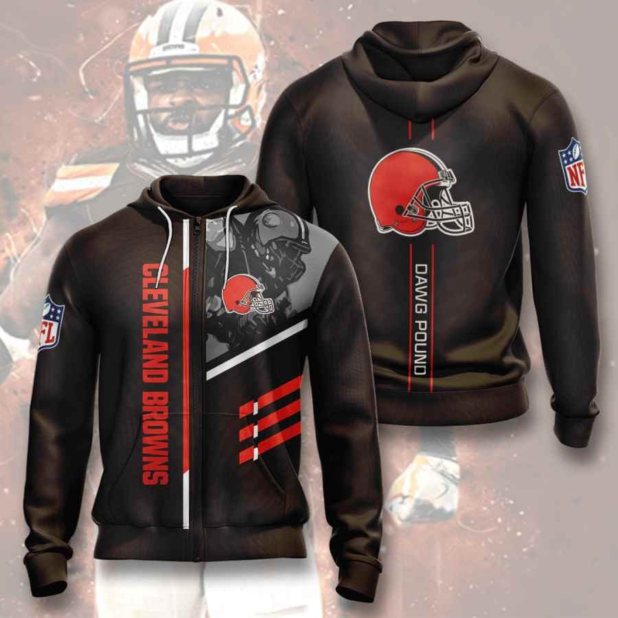 Sports American Football Nfl Cleveland Browns Usa 114 Hoodie 3D