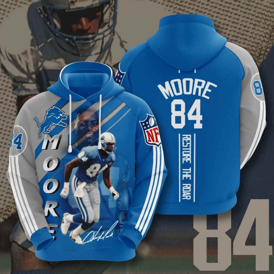 Sports American Football Nfl Detroit Lions Herman Moore Usa 1020 Hoodie 3D