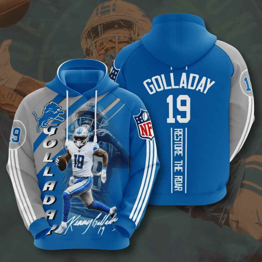 Sports American Football Nfl Detroit Lions Kenny Golladay Usa 1021 Hoodie 3D
