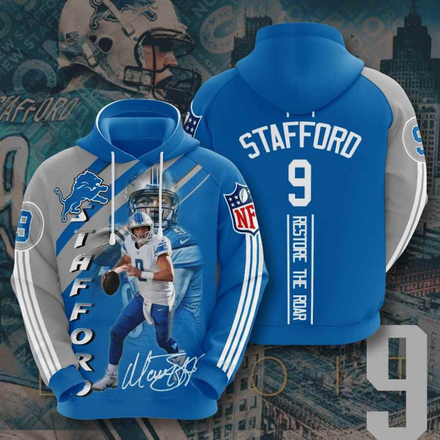 Sports American Football Nfl Detroit Lions Matthew Stafford Usa 1022 Hoodie 3D