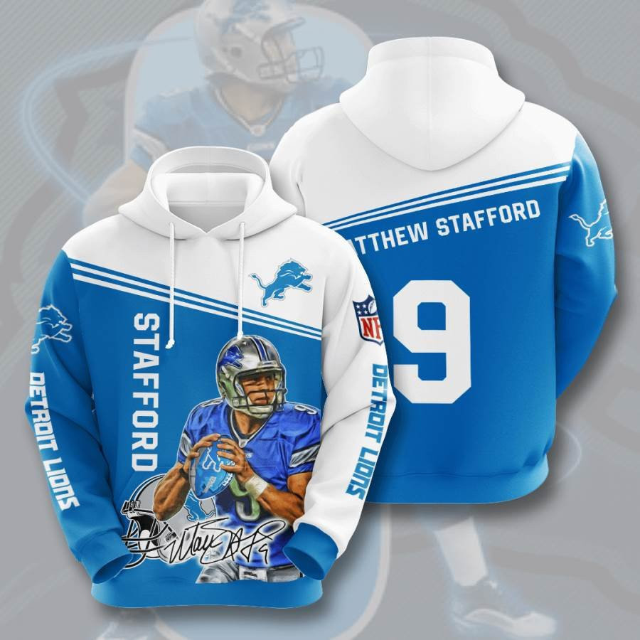 Sports American Football Nfl Detroit Lions Matthew Stafford Usa 745 Hoodie 3D